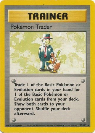 Pokemon Trader (77/102) [Base Set Unlimited] | Card Merchant Takapuna