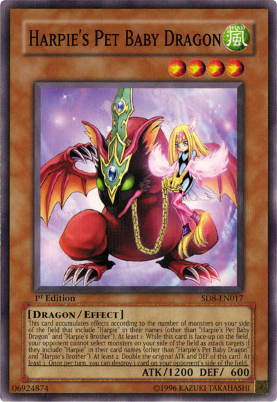 Harpie's Pet Baby Dragon [SD8-EN017] Common | Card Merchant Takapuna