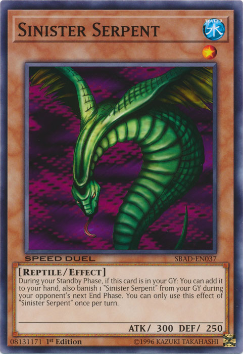 Sinister Serpent [SBAD-EN037] Common | Card Merchant Takapuna