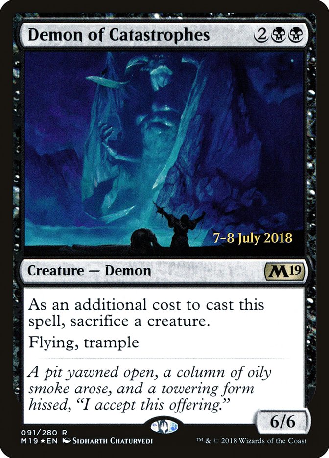 Demon of Catastrophes [Core Set 2019 Prerelease Promos] | Card Merchant Takapuna