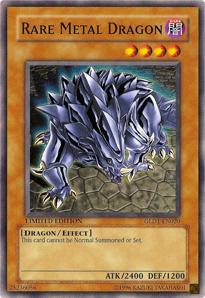 Rare Metal Dragon [GLD1-EN020] Common | Card Merchant Takapuna