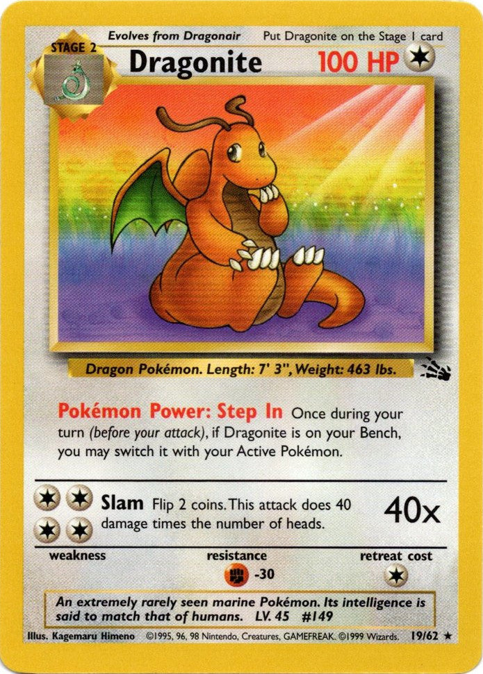 Dragonite (19/62) [Fossil Unlimited] | Card Merchant Takapuna