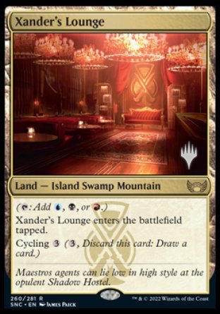 Xander's Lounge (Promo Pack) [Streets of New Capenna Promos] | Card Merchant Takapuna