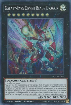 Galaxy-Eyes Cipher Blade Dragon [EXFO-ENSE4] Super Rare | Card Merchant Takapuna