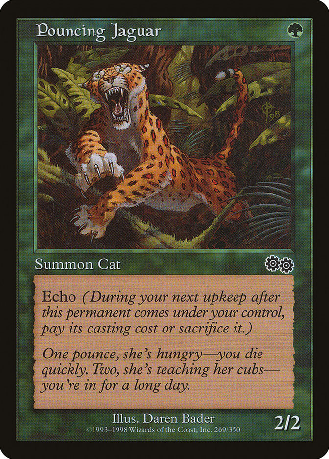 Pouncing Jaguar [Urza's Saga] | Card Merchant Takapuna