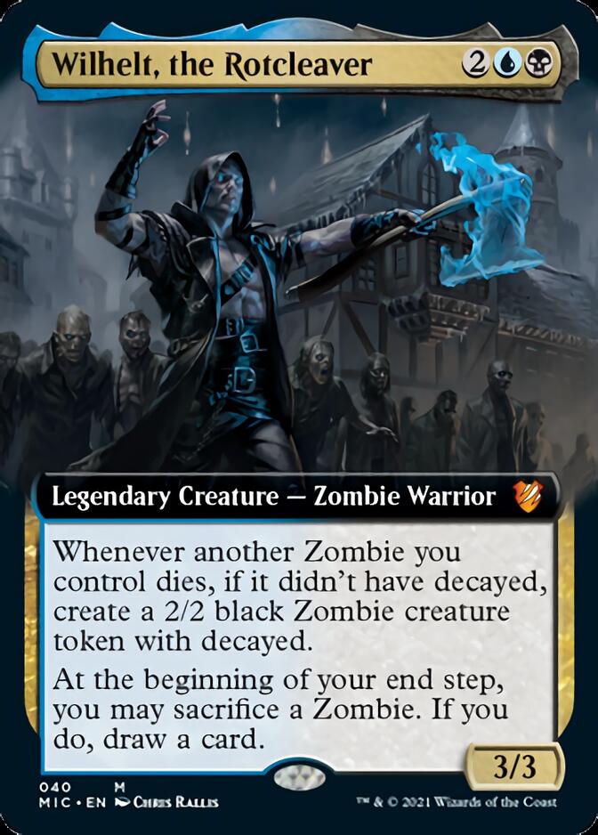 Wilhelt, the Rotcleaver (Extended Art) [Innistrad: Midnight Hunt Commander] | Card Merchant Takapuna