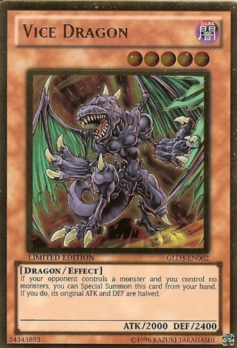 Vice Dragon [GLD3-EN002] Gold Rare | Card Merchant Takapuna