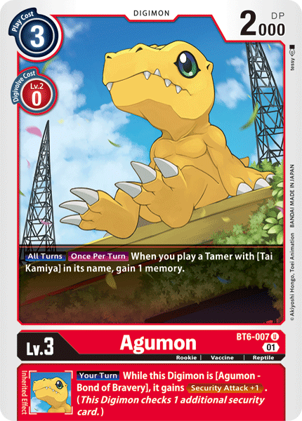 Agumon [BT6-007] [Double Diamond] | Card Merchant Takapuna