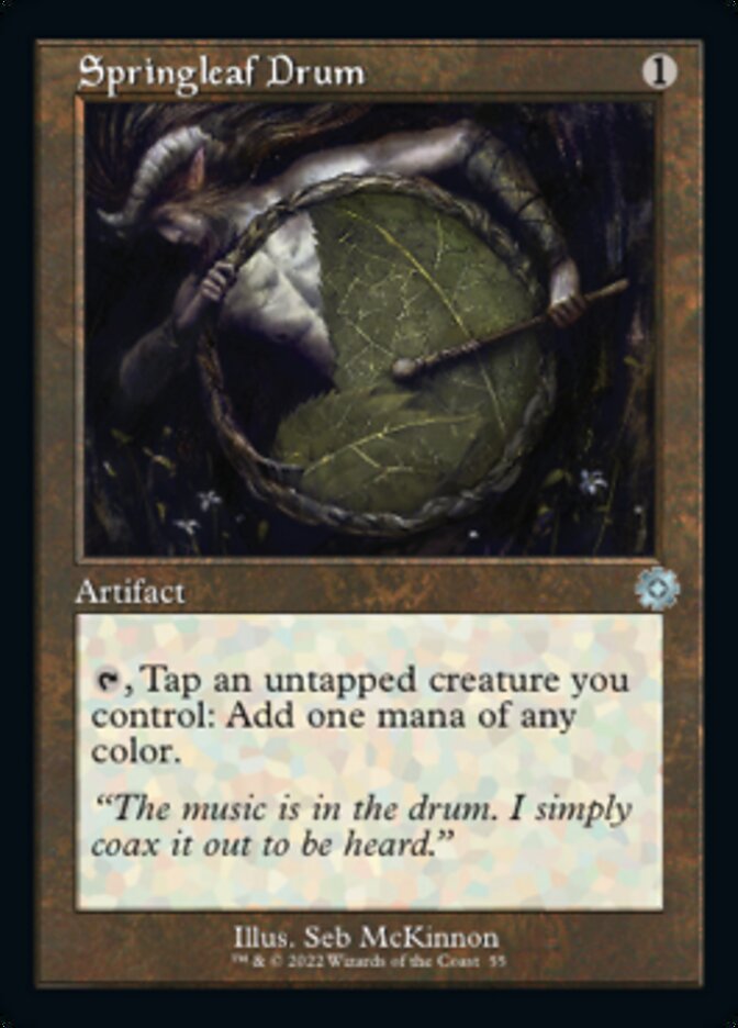 Springleaf Drum (Retro) [The Brothers' War Retro Artifacts] | Card Merchant Takapuna