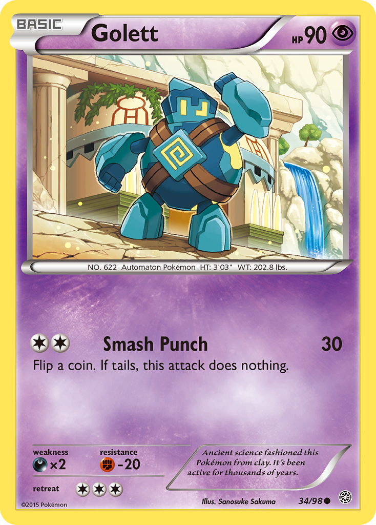 Golett (34/98) [XY: Ancient Origins] | Card Merchant Takapuna