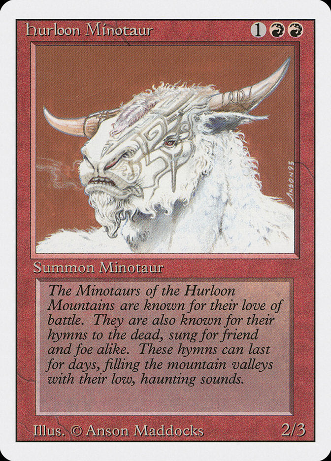 Hurloon Minotaur [Revised Edition] | Card Merchant Takapuna