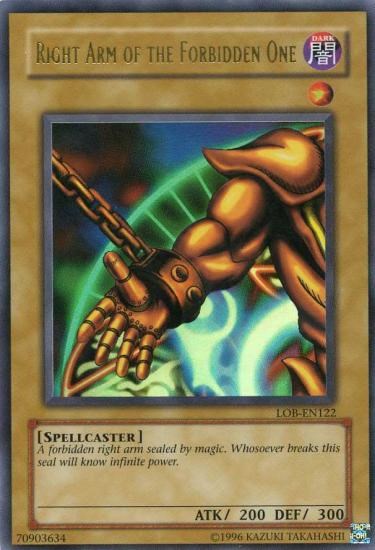 Right Arm of the Forbidden One [LOB-EN122] Ultra Rare | Card Merchant Takapuna