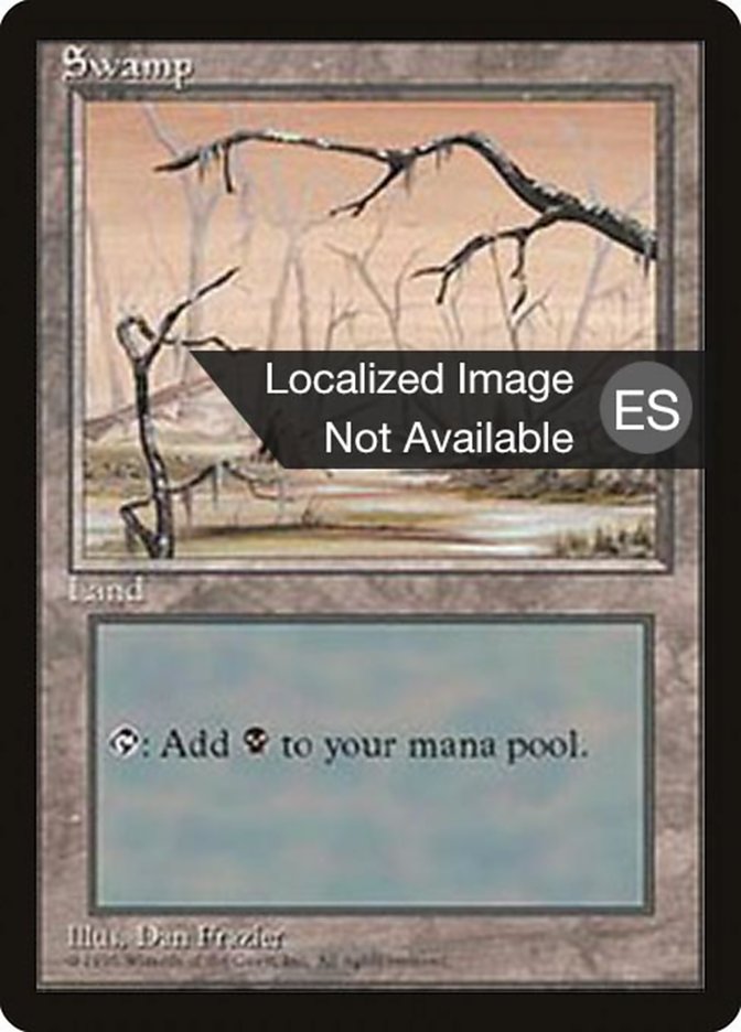 Swamp (B) [Fourth Edition (Foreign Black Border)] | Card Merchant Takapuna