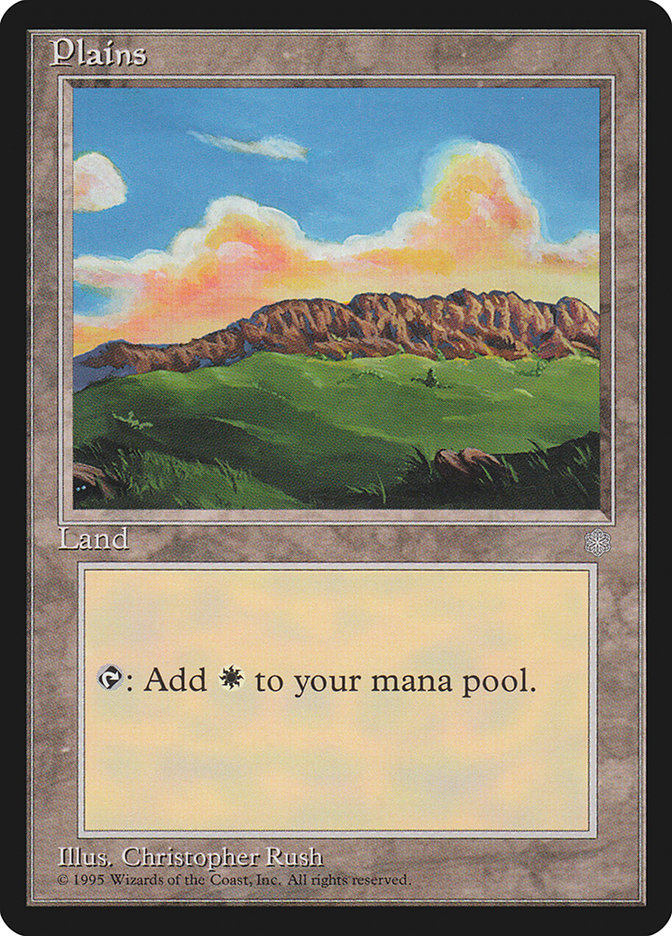 Plains (Eyes Bottom Left) [Ice Age] | Card Merchant Takapuna