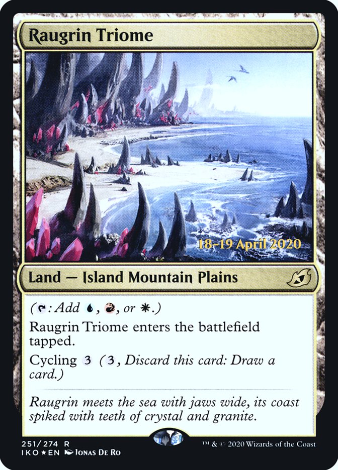 Raugrin Triome [Ikoria: Lair of Behemoths Prerelease Promos] | Card Merchant Takapuna