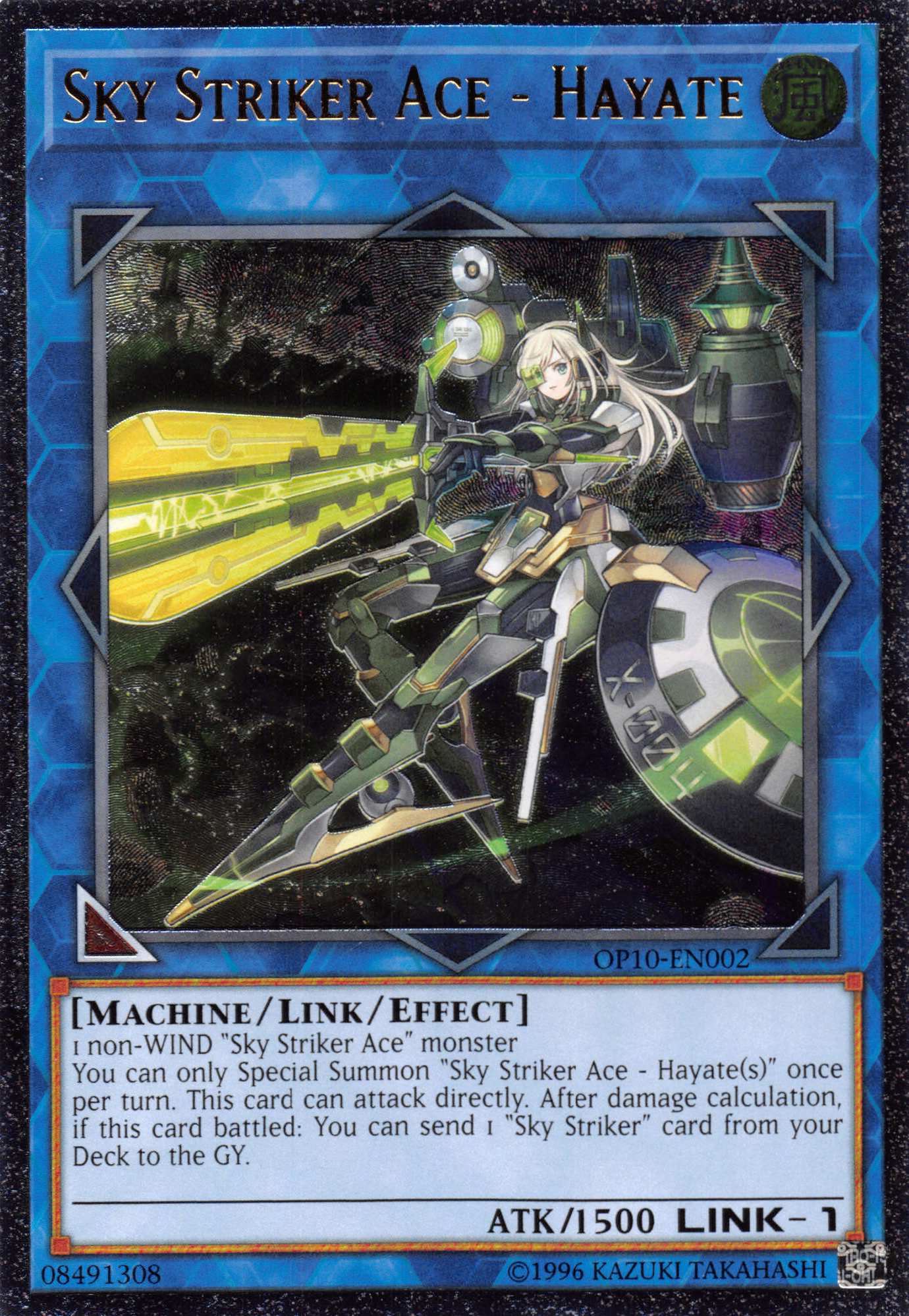 Sky Striker Ace - Hayate [OP10-EN002] Ultimate Rare | Card Merchant Takapuna