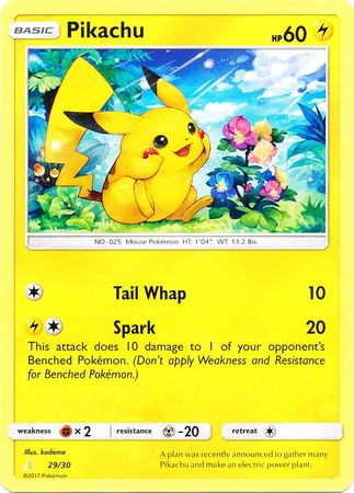 Pikachu (29/30) [Sun & Moon: Trainer Kit - Alolan Raichu] | Card Merchant Takapuna