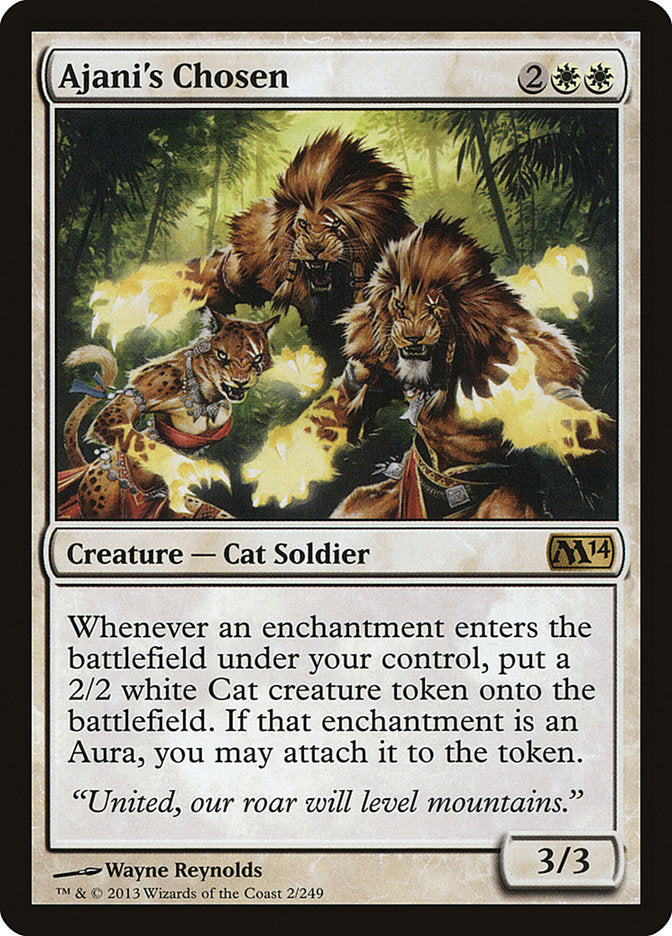 Ajani's Chosen [Magic 2014] | Card Merchant Takapuna