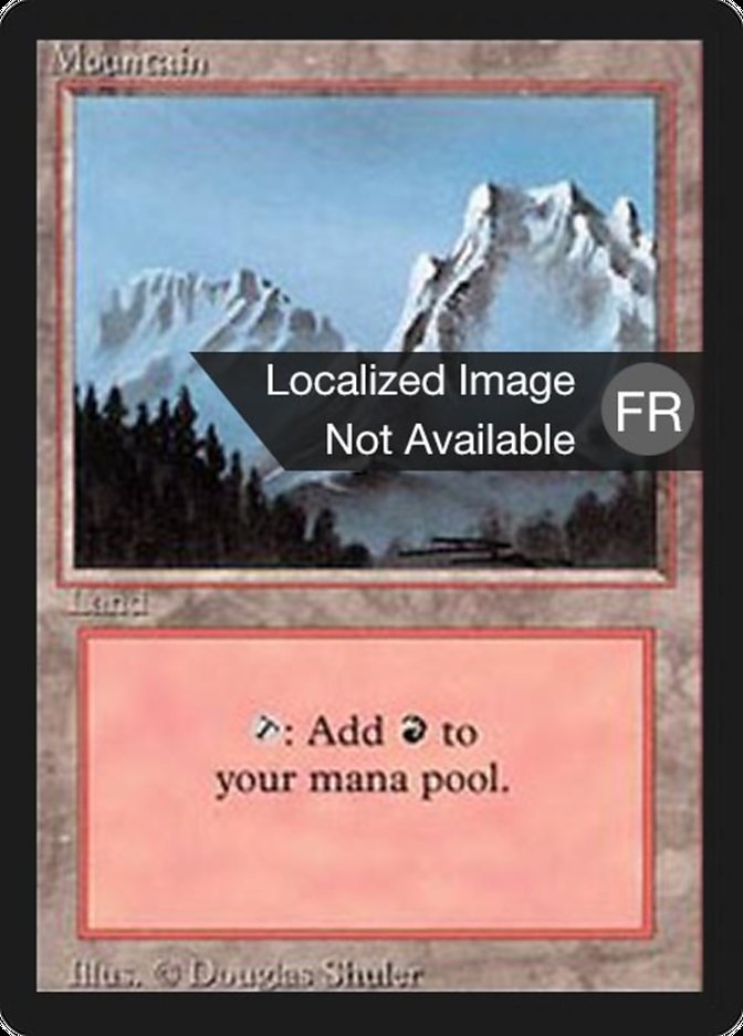 Mountain (B) [Foreign Black Border] | Card Merchant Takapuna