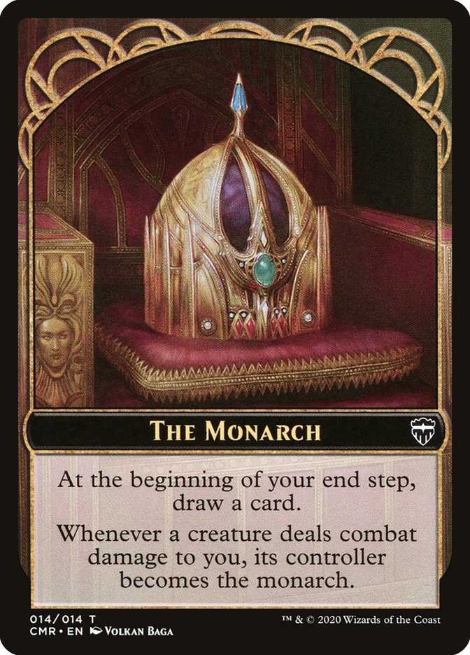 The Monarch // Treasure Double-Sided Token [Commander Legends Tokens] | Card Merchant Takapuna