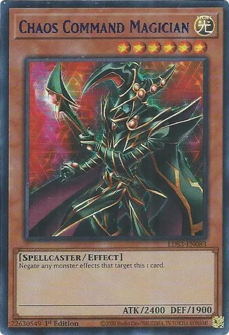 Chaos Command Magician (Blue) [LDS3-EN083] Ultra Rare | Card Merchant Takapuna