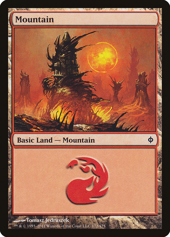 Mountain (172) [New Phyrexia] | Card Merchant Takapuna