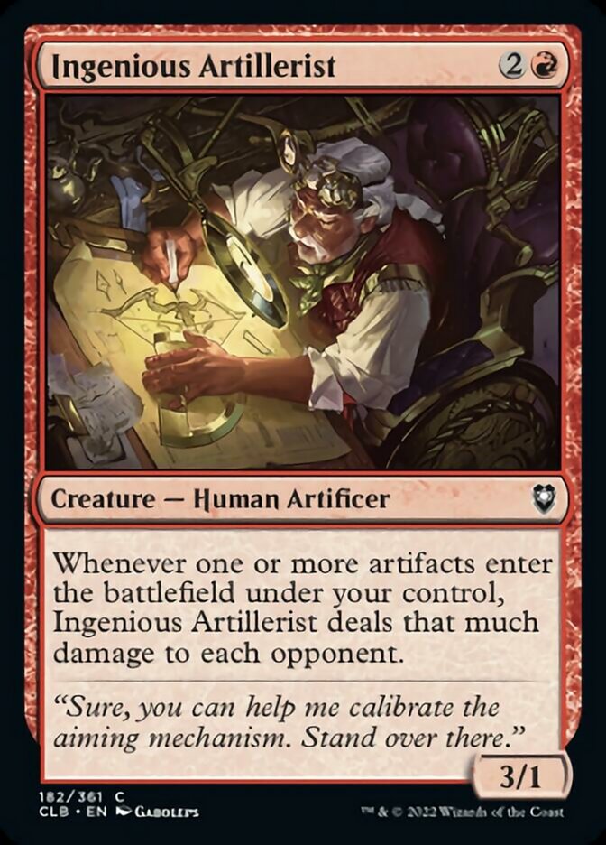 Ingenious Artillerist [Commander Legends: Battle for Baldur's Gate] | Card Merchant Takapuna