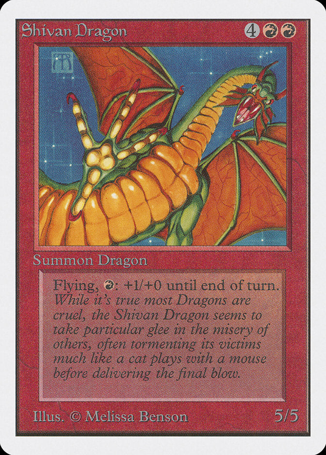 Shivan Dragon [Unlimited Edition] | Card Merchant Takapuna