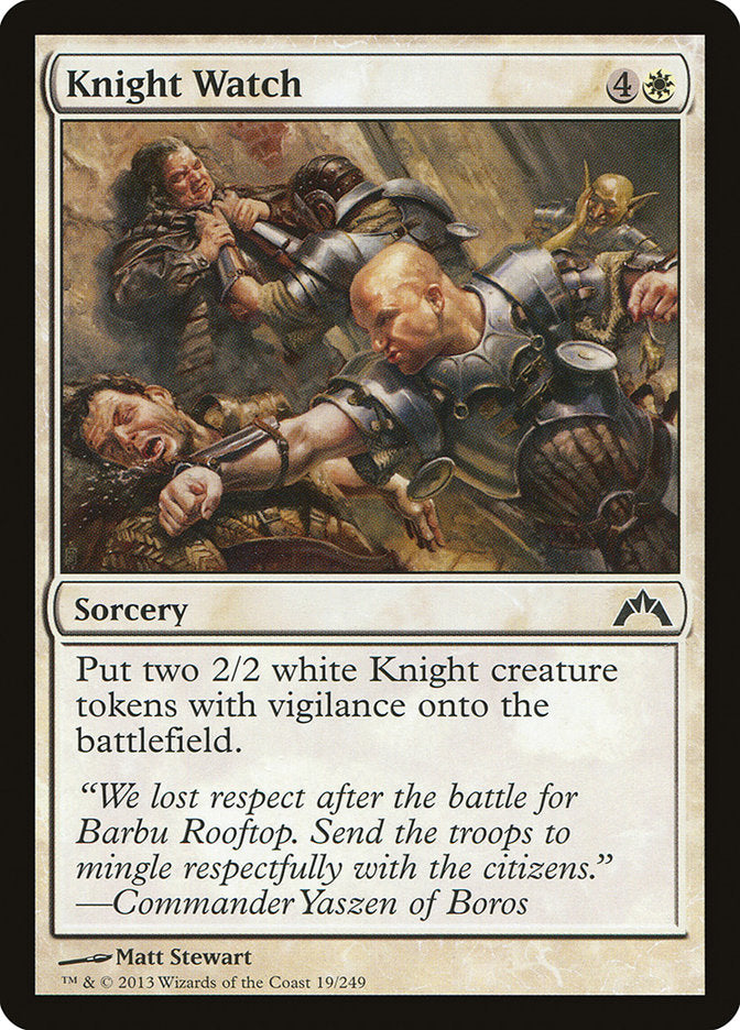 Knight Watch [Gatecrash] | Card Merchant Takapuna