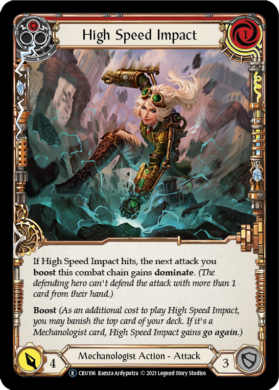 High Speed Impact (Red) [U-CRU106] (Crucible of War Unlimited)  Unlimited Rainbow Foil | Card Merchant Takapuna