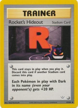 Rocket's Hideout (63/64) [Neo Revelation Unlimited] | Card Merchant Takapuna