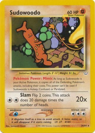 Sudowoodo (26/64) [Neo Revelation Unlimited] | Card Merchant Takapuna