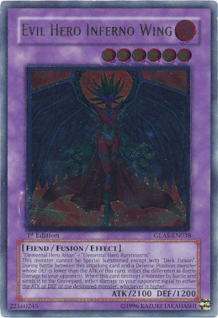 Evil Hero Inferno Wing [GLAS-EN038] Ultimate Rare | Card Merchant Takapuna