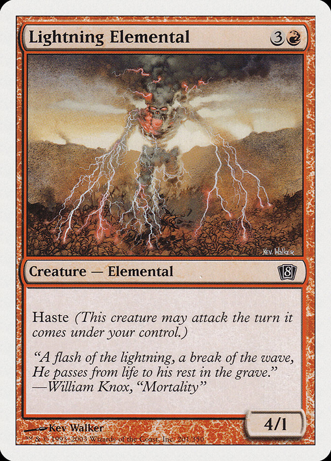 Lightning Elemental [Eighth Edition] | Card Merchant Takapuna