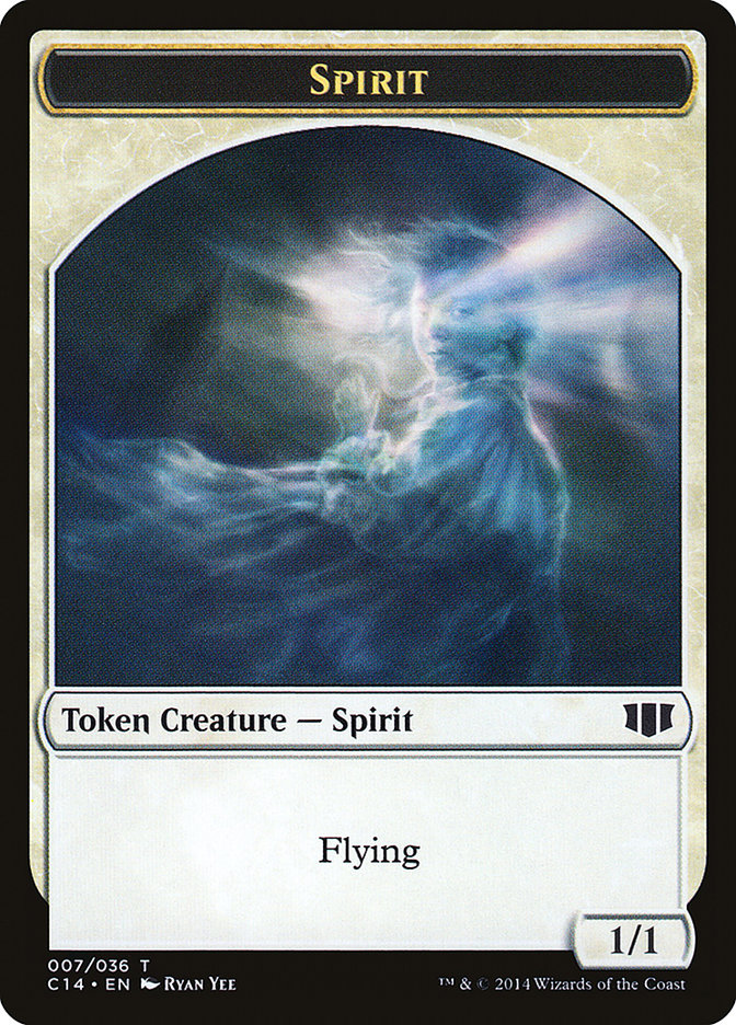 Soldier // Spirit Double-Sided Token [Commander 2014 Tokens] | Card Merchant Takapuna