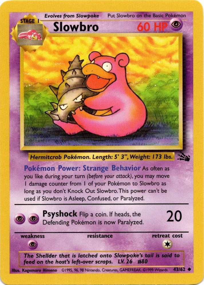 Slowbro (43/62) [Fossil Unlimited] | Card Merchant Takapuna