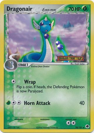 Dragonair (28/101) (Delta Species) (Stamped) [EX: Dragon Frontiers] | Card Merchant Takapuna