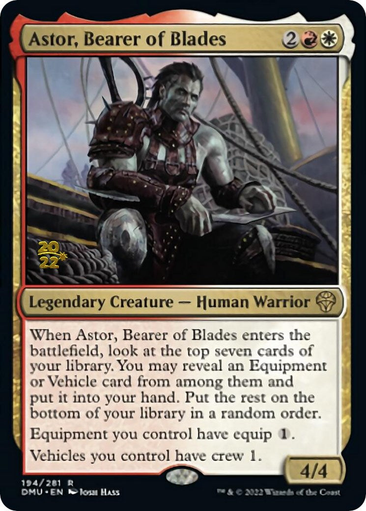 Astor, Bearer of Blades [Dominaria United Prerelease Promos] | Card Merchant Takapuna