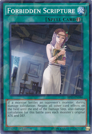 Forbidden Scripture [BP03-EN184] Shatterfoil Rare | Card Merchant Takapuna