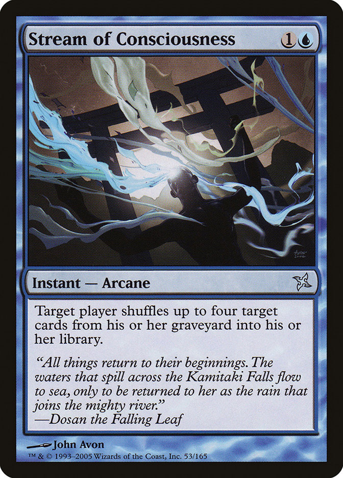 Stream of Consciousness [Betrayers of Kamigawa] | Card Merchant Takapuna