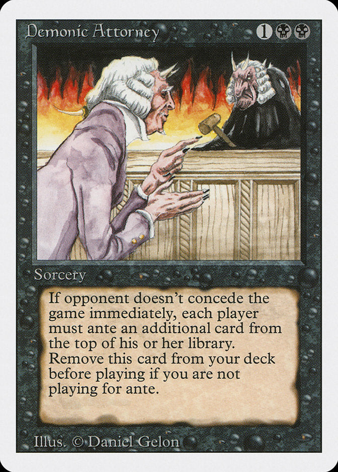 Demonic Attorney [Revised Edition] | Card Merchant Takapuna