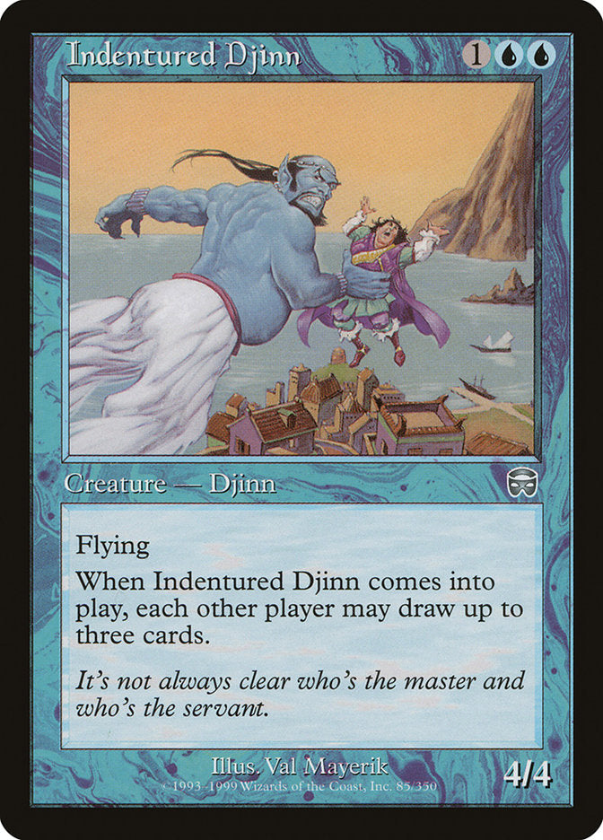 Indentured Djinn [Mercadian Masques] | Card Merchant Takapuna