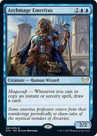 Archmage Emeritus (Promo Pack) [Strixhaven: School of Mages Promos] | Card Merchant Takapuna