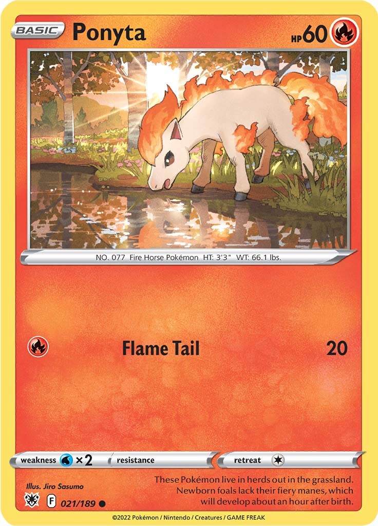 Ponyta (021/189) [Sword & Shield: Astral Radiance] | Card Merchant Takapuna