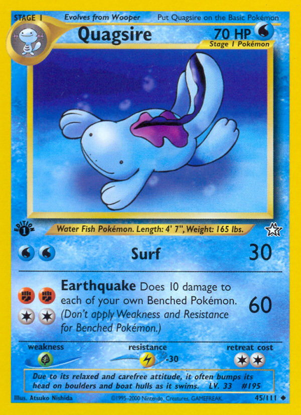 Quagsire (45/111) [Neo Genesis 1st Edition] | Card Merchant Takapuna