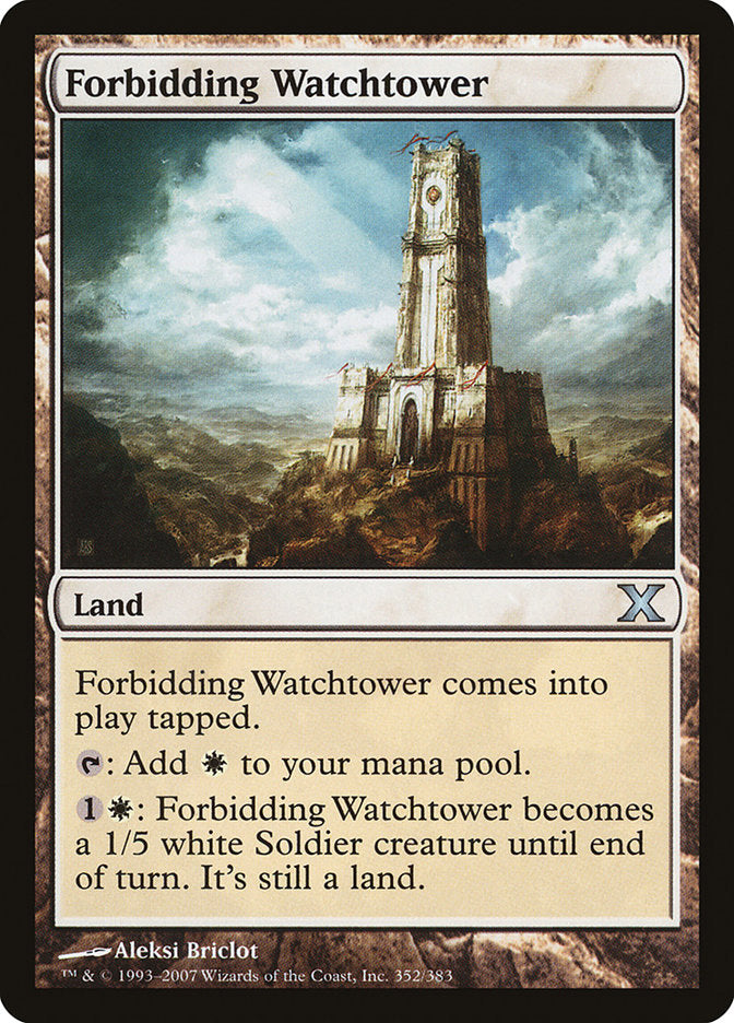 Forbidding Watchtower [Tenth Edition] | Card Merchant Takapuna