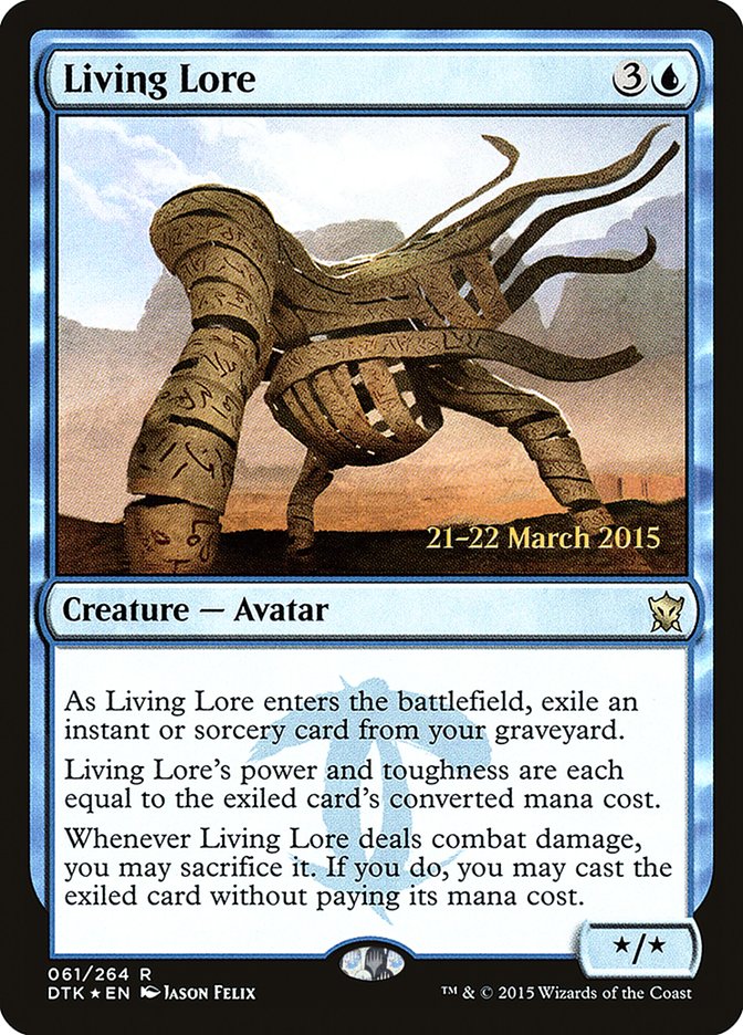 Living Lore [Dragons of Tarkir Prerelease Promos] | Card Merchant Takapuna