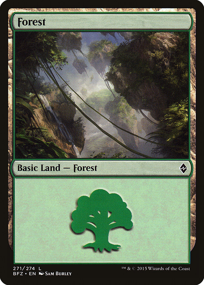 Forest (271) [Battle for Zendikar] | Card Merchant Takapuna