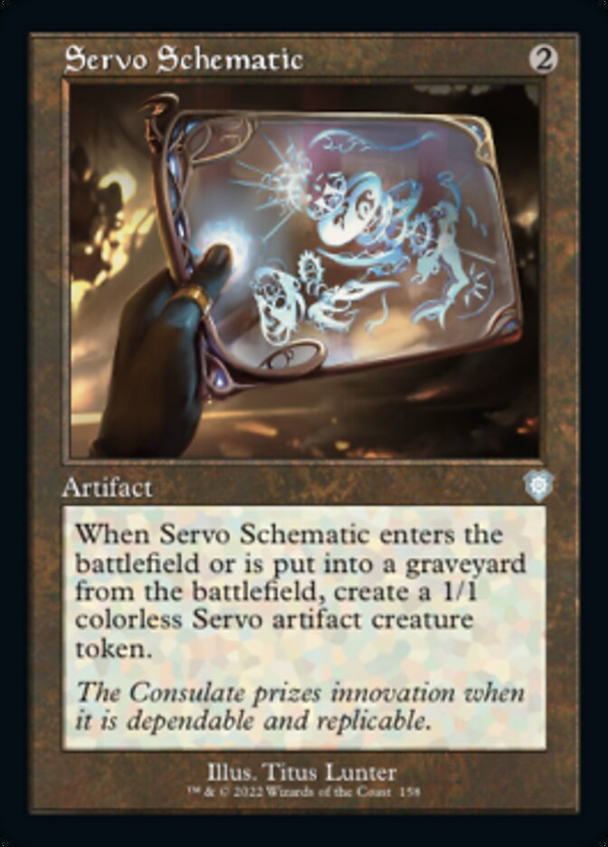 Servo Schematic (Retro) [The Brothers' War Commander] | Card Merchant Takapuna