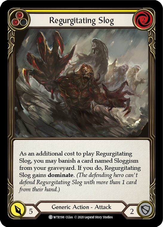 Regurgitating Slog (Yellow) [U-WTR198] (Welcome to Rathe Unlimited)  Unlimited Normal | Card Merchant Takapuna